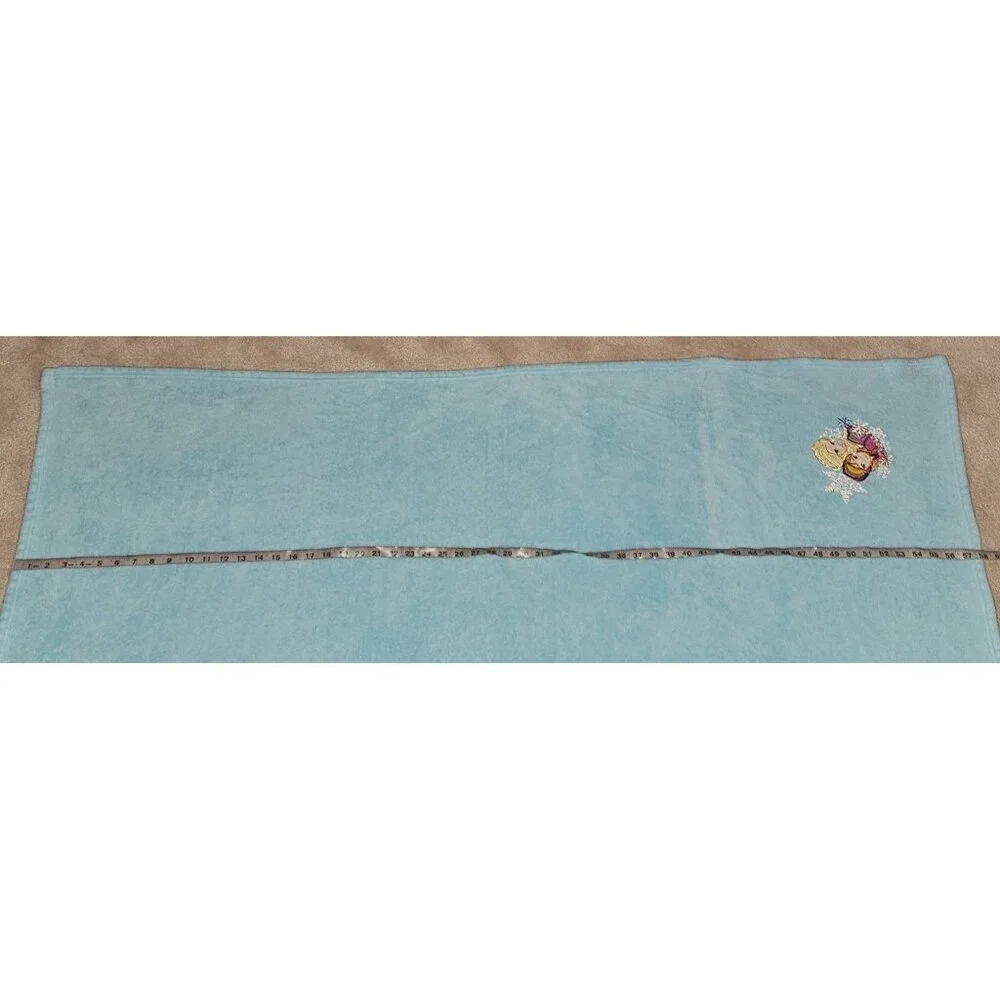 Disney Store Frozen Blue Fleece Blanket Throw 46x58 Snowflake Anna Elsa Princess
